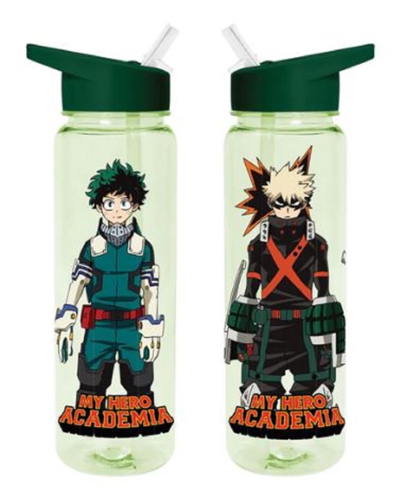 My Hero Academia Water Bottle (Rivals Design) Clear Plastic Water Bottle 540ml - Official Merchandise