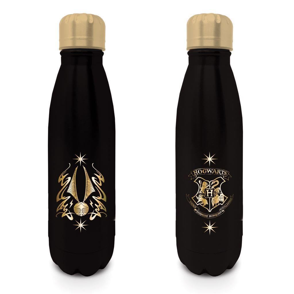 HARRY POTTER Mini Cola Bottle (Quidditch Snitch Design) Metal Water Bottle 540ml Boys and Girls Water Bottle, HARRY POTTER Gifts for Girls and Boys, HARRY POTTER Gifts for Women - Official Merchandise