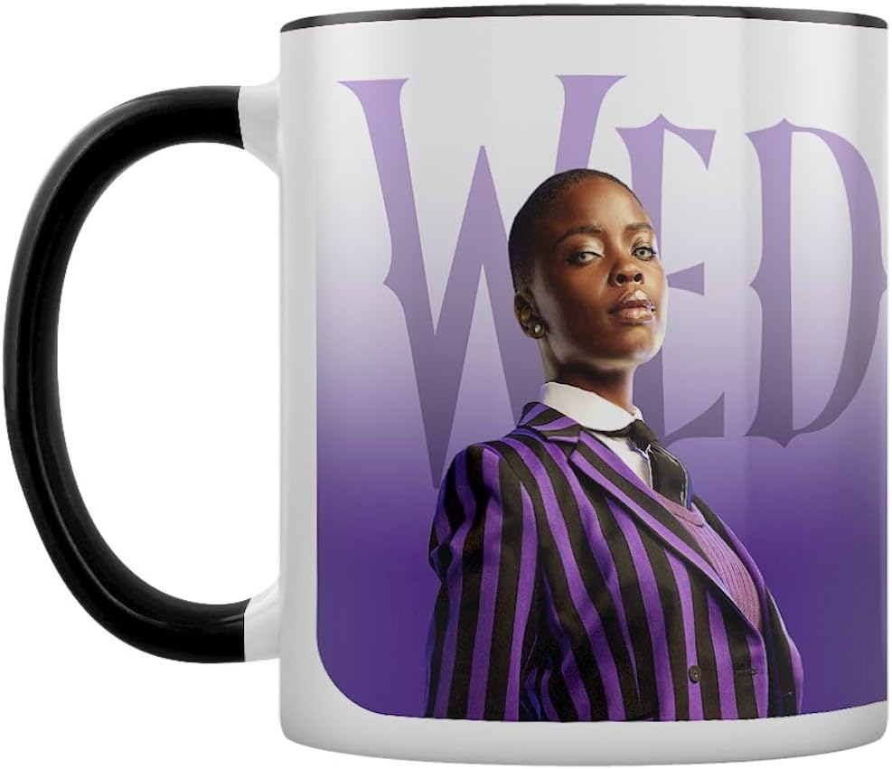 Pyramid International Tazza da caffè mercoledì (design Nevermore Students) Tazza grande da 325 ml in confezione regalo di presentazione. Tazze in ceramica da donna. Tazza da tè di alta qualità