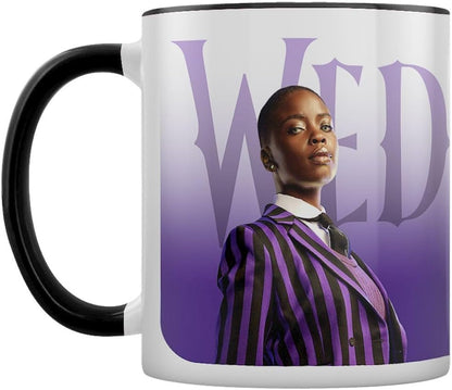 Pyramid International Tazza da caffè mercoledì (design Nevermore Students) Tazza grande da 325 ml in confezione regalo di presentazione. Tazze in ceramica da donna. Tazza da tè di alta qualità
