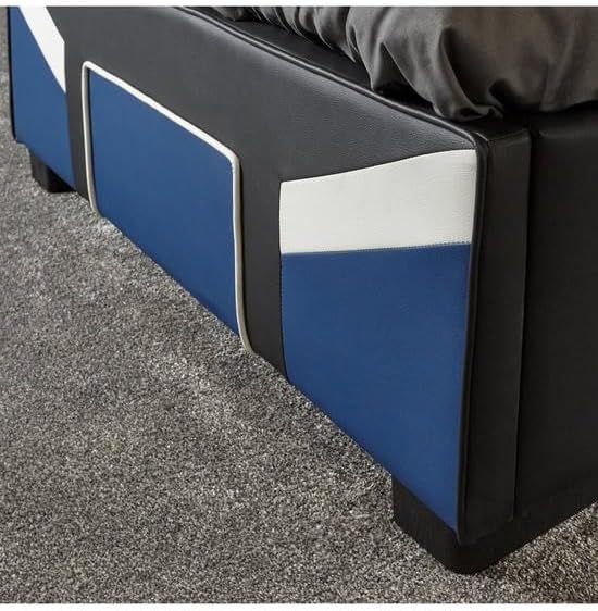X-Rocker Cerberus Ottoman Gaming-Bett, Einzelbett, 91 cm, Blau Blau Einzelbett