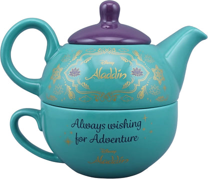 Disney Aladdin Tea for One Set - Tea Set - Tea Cup - Disney Teapot - Disney Home - One Cup Teapot