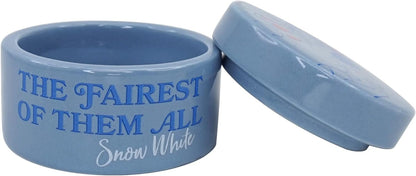 Half Moon Bay - Disney Snow White Ceramic Trinket Box Round - Trinket Box With Lid - 5.5x7.7cm Home Princess