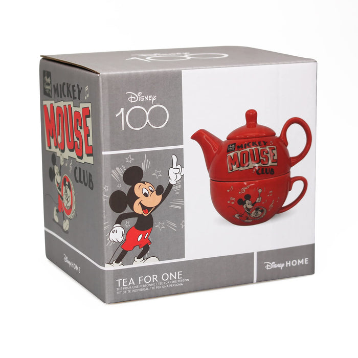 Disney Juego de té de Mickey Mouse para un juego – Juego de té – Taza de té – Tetera de Disney – Tetera de Disney Home – Tetera de una taza – Accesorios de cocina de Mickey Mouse