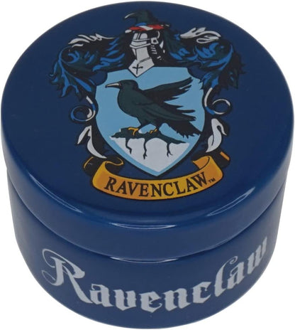 Harry Potter Ceramic Trinket Box Round - Ravenclaw - Trinket Box With Lid - 6cm Décor - Ravenclaw Gifts
