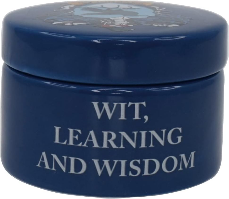 Harry Potter Ceramic Trinket Box Round - Ravenclaw - Trinket Box With Lid - 6cm Décor - Ravenclaw Gifts