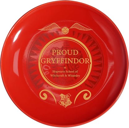 Harry Potter Half Moon Bay Grifondoro piatto | Piatti e piatti piani per bambini | Piatto singolo decorazioni per feste regali per donne | Piatti riutilizzabili | Lavabile in lavastoviglie e microonde