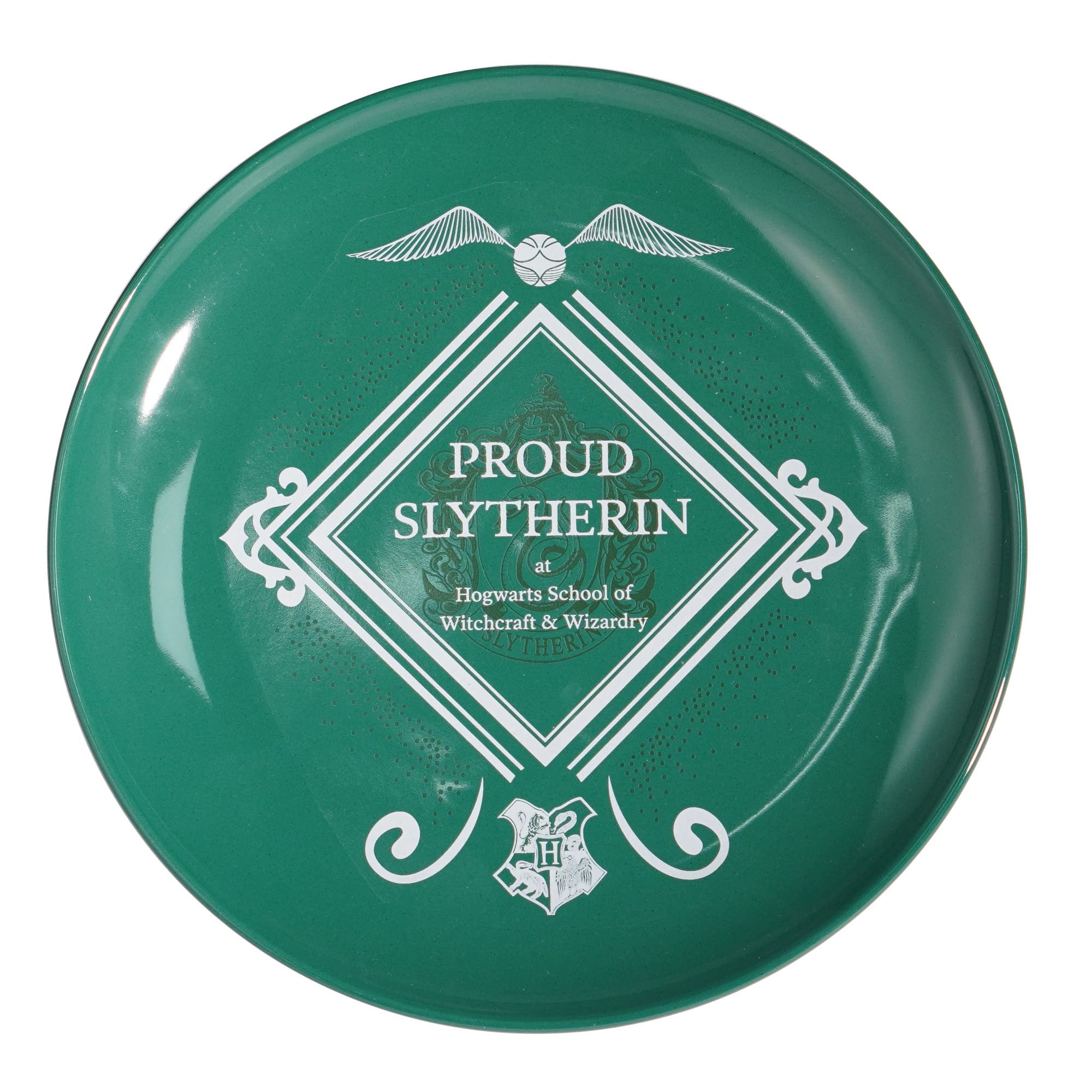 Harry Potter Half Moon Bay Slytherin Teller | Kinderteller & Speiseteller | Einzelteller Partydekorationen Geschenke für Frauen | wiederverwendbare Teller | spülmaschinenfest und mikrowellengeeignet