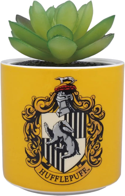 Harry Potter Half Moon Bay - Vaso per piante da interno, in ceramica, per interni, vasi per piante da interni, vasi decorativi per interni, idea regalo per interni, vaso per piante con Tassorosso
