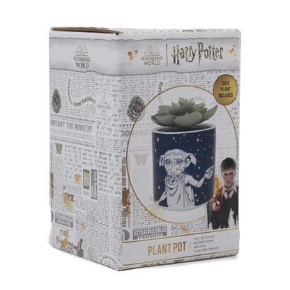 Harry Potter Dobby Plant Pot With Faux Plant 11.7cm - Indoor Small Décor - Dobby Gifts