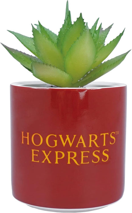 Harry Potter Plant Pot with Faux Plant 11.7cm - Platform 9 3/4 - Plant Pot Indoor - Small Plant Pot Décor