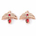 Harry Potter Fawkes Stud Earrings (Rose Gold Plated)