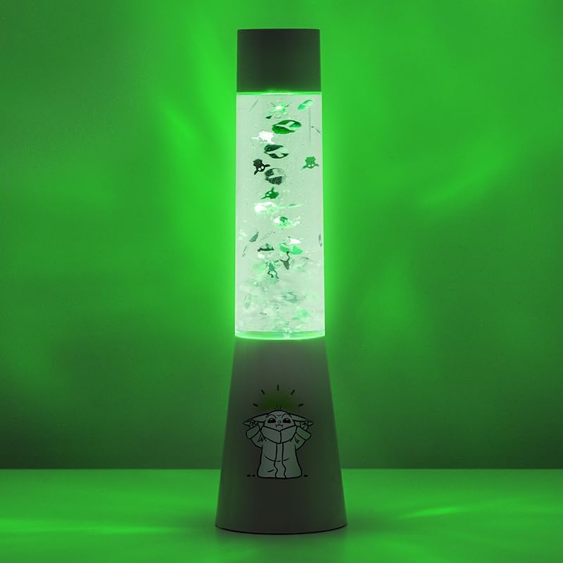 Paladone The Mandalorian Grogu Flow Lamp - Baby Yoda Lighting, Decor, Merch, Gift - 33 cm Tall