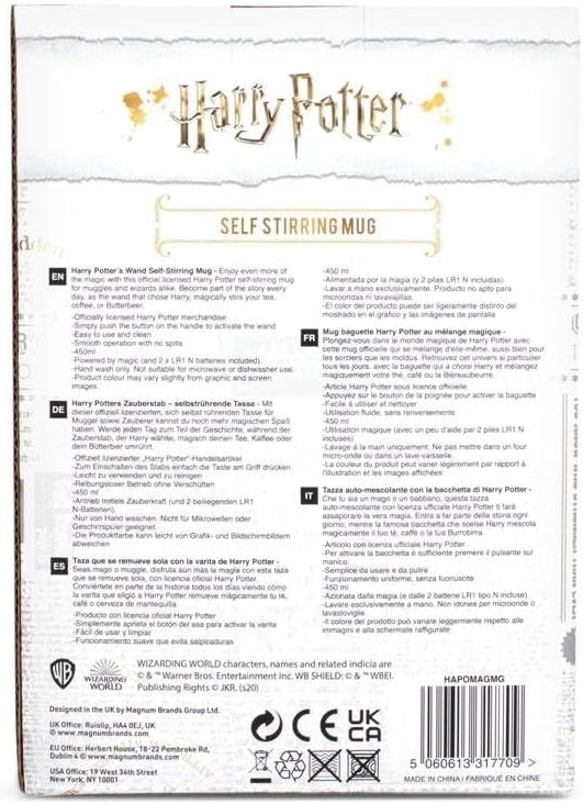 Harry Potter HAPOMAGMG Self Stirring Mug, Metal, 450mililiters