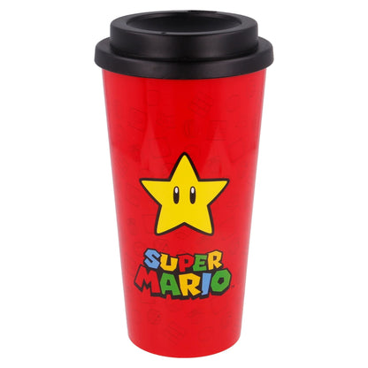 STOR Super Mario 520ML ESTRELLY Thermo Glass, Multicoloured, Estándar