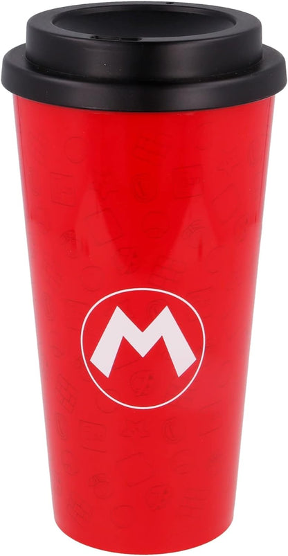 STOR Super Mario 520ML ESTRELLY Thermo Glass, Multicoloured, Estándar