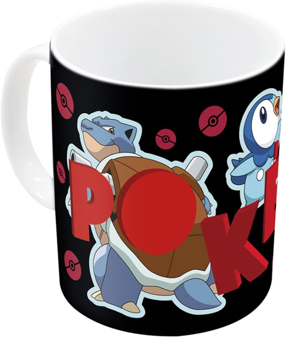 Stor Pokémon Heat Change Mug Coffee Thermoréactif – Ceramique – Pikatchu – Evoli – Tiplouf – Tortank