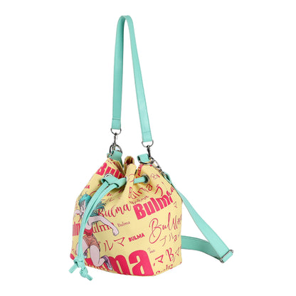 CYPBRANDS Unisex Kinder Dragon Ball-Tasche, Bulma Design, Doppelgriff, Gelb und Rot, offizielles Produkt (CyP Brands), Einheitsgröße