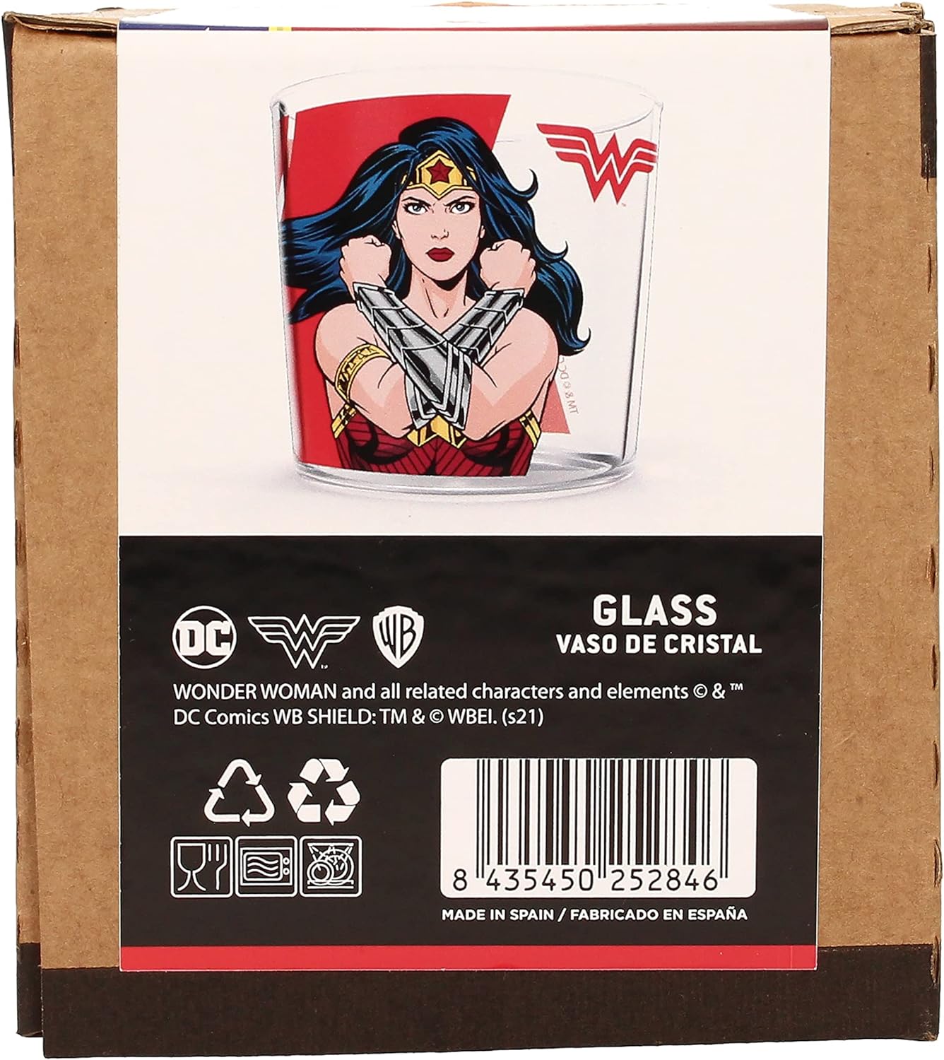 SD toys - Verre Cristal DC - Wonder Woman 370ml - 8435450252846