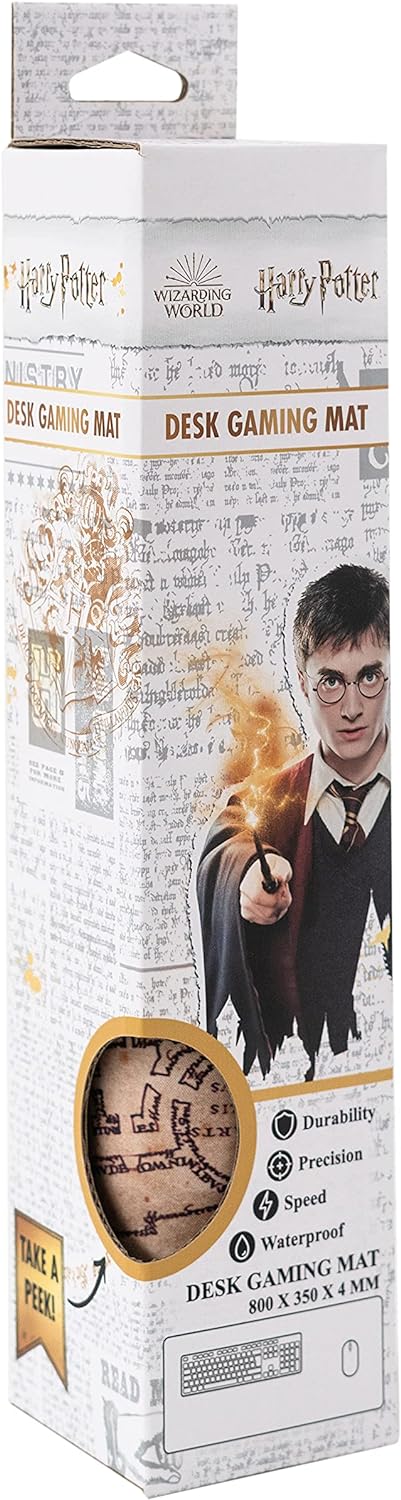 Grupo MGGE022 Erik - XL Mauspad Harry Potter Karte des Rumtreibers - Gaming Mouspad Harry Potter Fanartikel - Mauspad mit Motiv & Erik Wochenplaner - Terminplaner Harry Potter - A3 ohne festes Datum