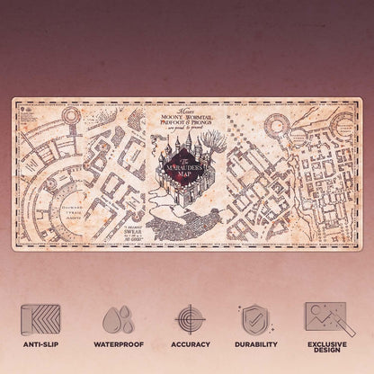 Grupo MGGE022 Erik - XL Mauspad Harry Potter Karte des Rumtreibers - Gaming Mouspad Harry Potter Fanartikel - Mauspad mit Motiv & Erik Wochenplaner - Terminplaner Harry Potter - A3 ohne festes Datum