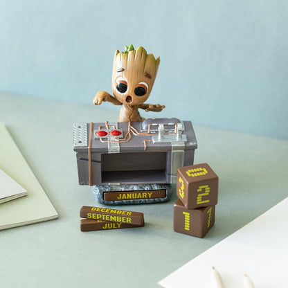 Grupo Erik Marvel Groot Perpetual Calendar | Flip Calendar | Groot Calendar | Perpetual Calendars | Groot Desk Calendar | Groot Figure | Groot Gifts | Cool Calendar