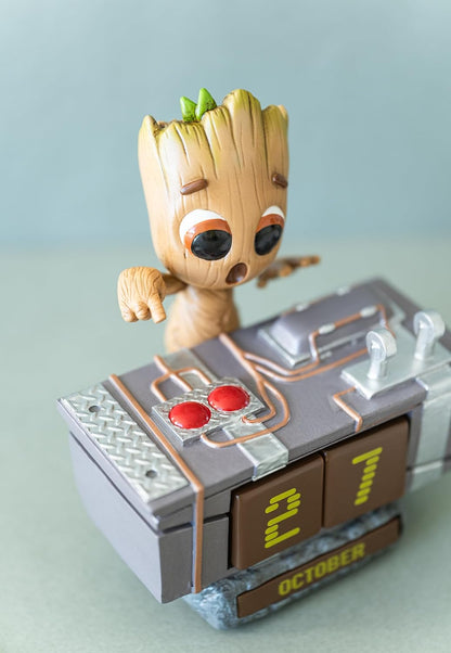 Grupo Erik Marvel Groot Perpetual Calendar | Flip Calendar | Groot Calendar | Perpetual Calendars | Groot Desk Calendar | Groot Figure | Groot Gifts | Cool Calendar