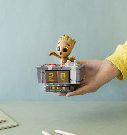 Grupo Erik Marvel Groot Perpetual Calendar | Flip Calendar | Groot Calendar | Perpetual Calendars | Groot Desk Calendar | Groot Figure | Groot Gifts | Cool Calendar