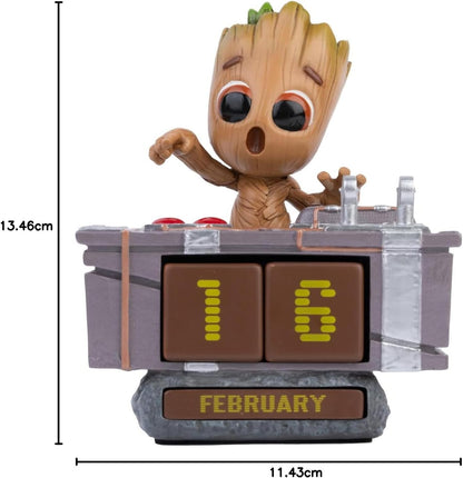 Grupo Erik Perpetual Kalender 3D Marvel Groot Death Button - Desktop Kalender - Bureaukalender - Home Office Dekoration