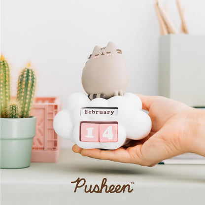 Grupo Erik Pusheen Perpetual Calendar | Flip Calendar | Pusheen Calendar | Perpetual Calendars | Pusheen Desk Calendar | Pusheen Cat Figure | Pusheen Gifts | Cool Calendar
