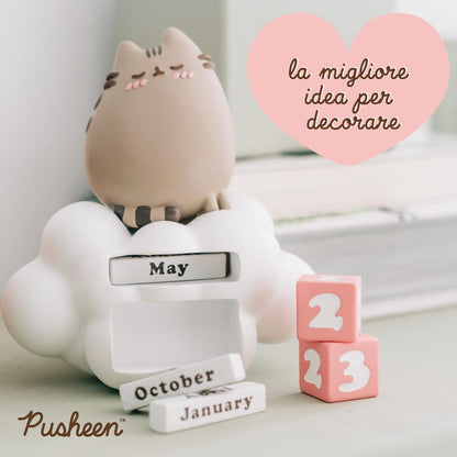Grupo Erik Pusheen Perpetual Calendar | Flip Calendar | Pusheen Calendar | Perpetual Calendars | Pusheen Desk Calendar | Pusheen Cat Figure | Pusheen Gifts | Cool Calendar
