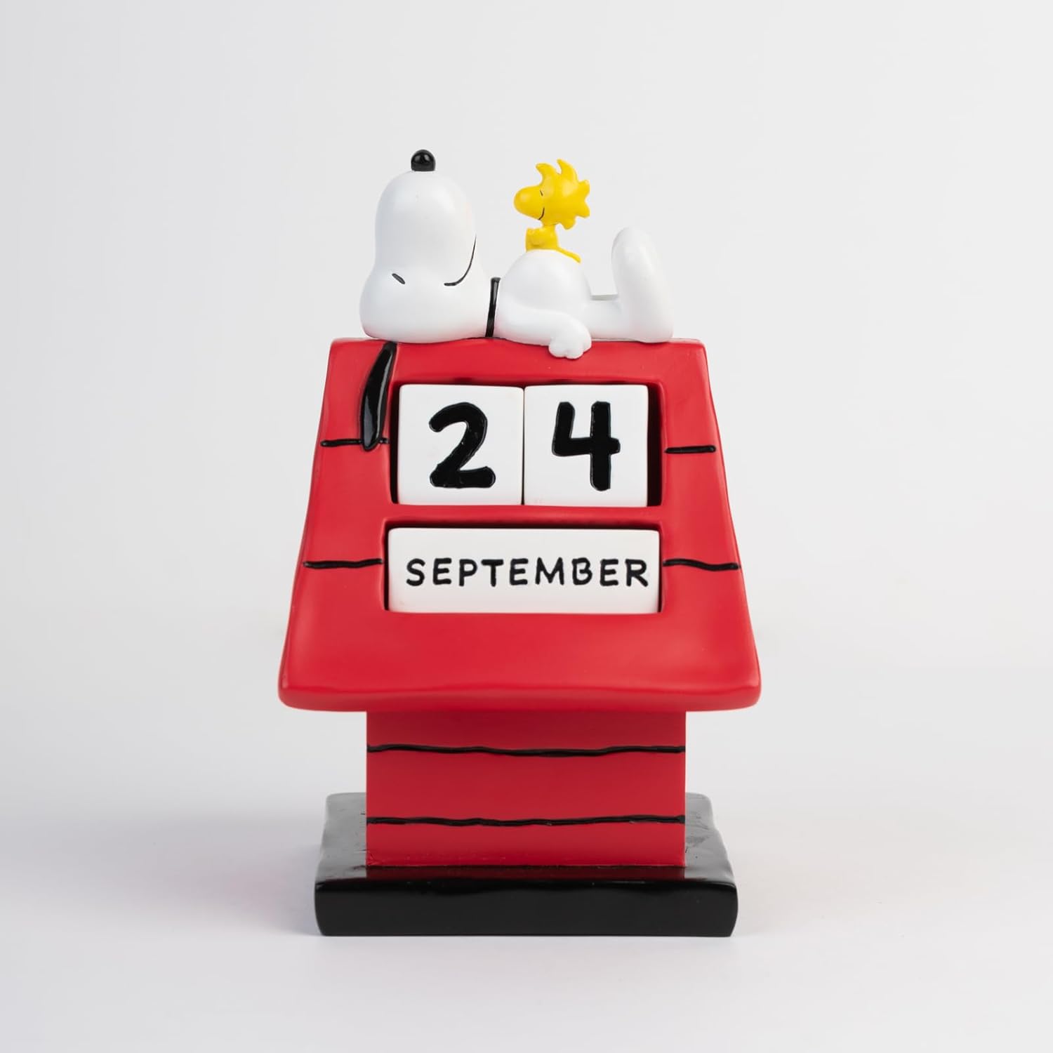 Calendario perpetuo 3D Snoopy Doghouse - Calendario 3D Snoopy - Snoopy figura ideal decoración Snoopy habitación - Calendario sobremesa de Figura Snoopy, licencia oficial