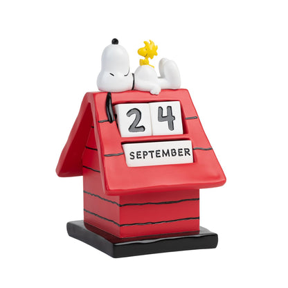 Calendario perpetuo 3D Snoopy Doghouse - Calendario 3D Snoopy - Snoopy figura ideal decoración Snoopy habitación - Calendario sobremesa de Figura Snoopy, licencia oficial