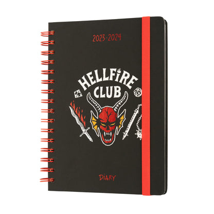 Grupo Erik Stranger Things Diary 2023-2024 | Back To School 12 Months Academic Diary 2023-2024 Week To View A5 | August 2023 - July 2024 | Mid Year Diary 2023-2024 With Stickers