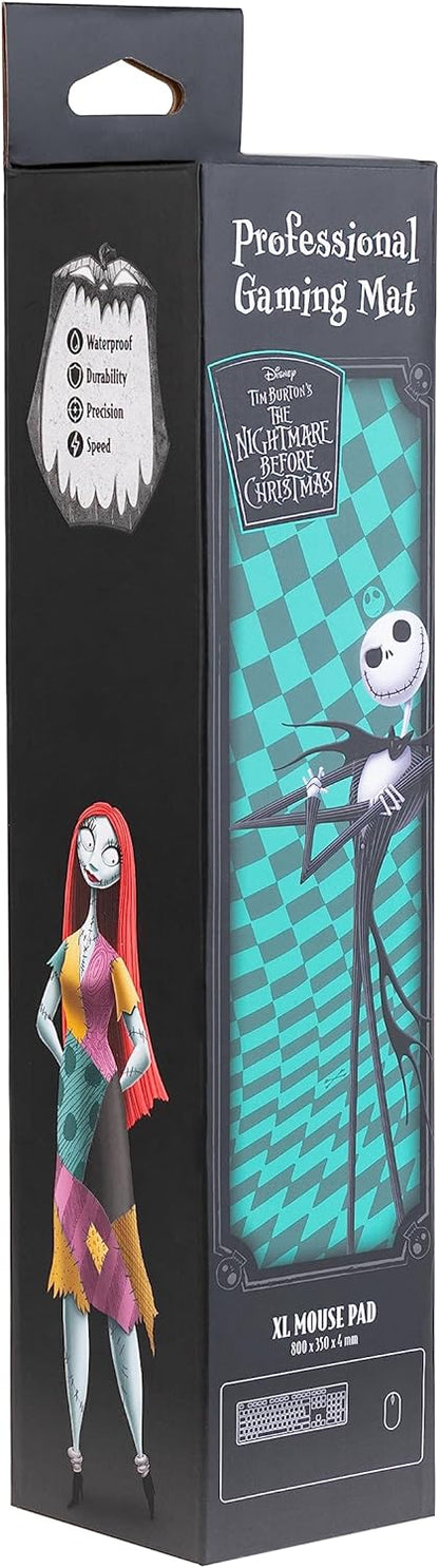 Grupo Erik Disney The Nightmare Before Christmas Mouse Mat | Desk Pad | 31.5" x 13.78" | Non-Slip Rubber Base Mouse Pad, Gaming Mouse Pad, Keyboard Mouse Mat | Nightmare Before