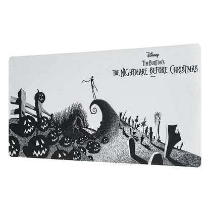Grupo Erik Disney The Nightmare Before Christmas Mouse Mat | Desk Pad | 31.5" x 13.78" | Non-Slip Rubber Base Mouse Pad, Gaming Mouse Pad, Keyboard Mouse Mat | Nightmare Before
