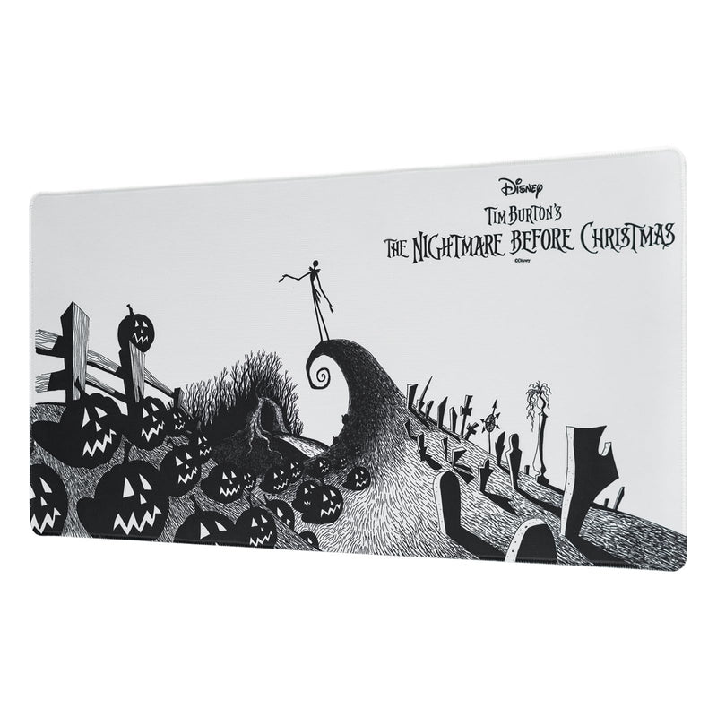 Grupo Erik Disney The Nightmare Before Christmas Mouse Mat | Desk Pad | 31.5" x 13.78" | Non-Slip Rubber Base Mouse Pad, Gaming Mouse Pad, Keyboard Mouse Mat | Nightmare Before