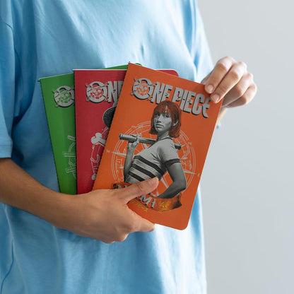 Grupo Erik One Piece Netflix Pack Of 3 A5 Notebooks | A5 Notebook | Notebooks A5 | Notepads A5 | A5 Notepad | Cute Stationery | One Piece Merch | One Piece Notebook