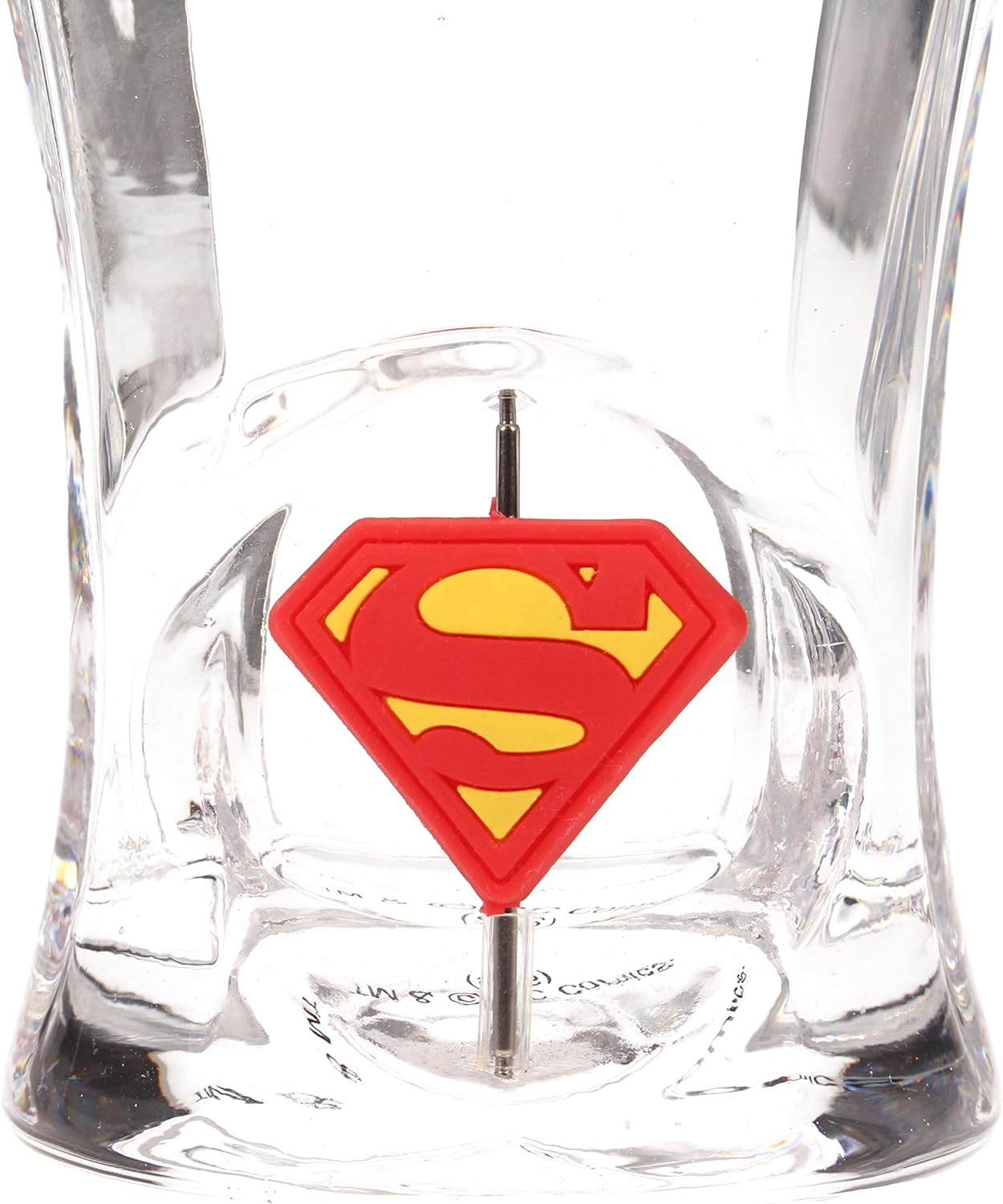 DC - Superman Rotating Logo - Glass 9x17x9cm