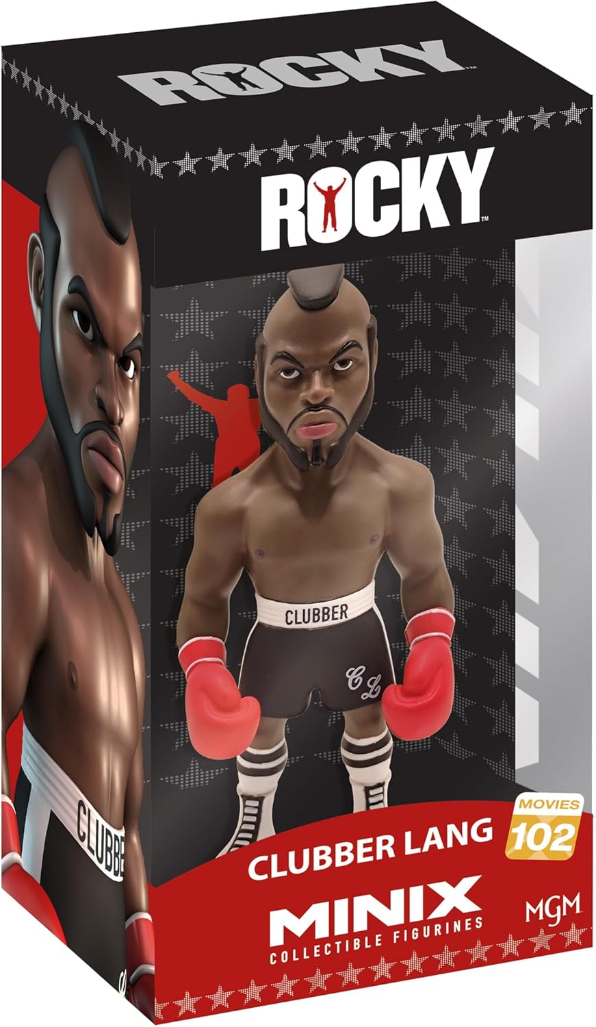 Bandai Minix Clubber Lang Model | Collectable Clubber Lang Figure From The Rocky Movie | Bandai Minix Rocky Toys Range | Collect Your Favourite Rocky Figures From The Movies| 80s Rocky Merchandise