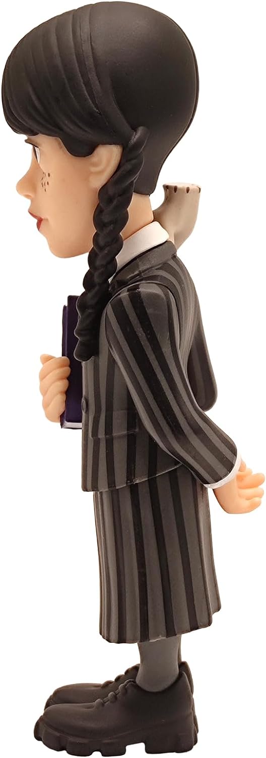 Bandai Minix Wednesday Addams With Thing Model | Collectable Wednesday And Thing Figure From The Wednesday TV Series | Bandai Minix Wednesday Toys Range | Collect Your Favourite Wednesday Figures