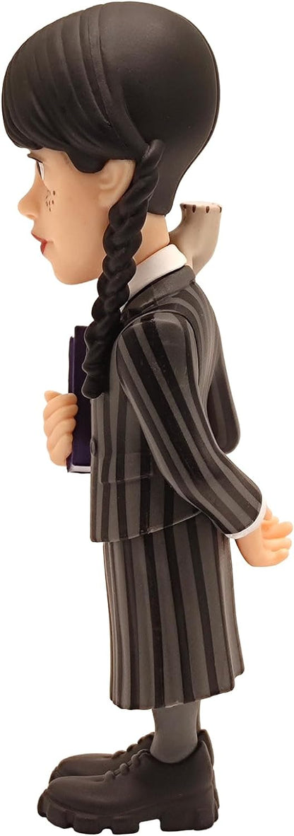 Bandai Minix Wednesday Addams With Thing Model | Collectable Wednesday And Thing Figure From The Wednesday TV Series | Bandai Minix Wednesday Toys Range | Collect Your Favourite Wednesday Figures
