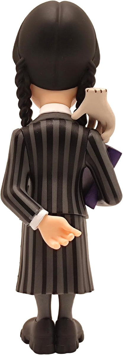 Bandai Minix Wednesday Addams With Thing Model | Collectable Wednesday And Thing Figure From The Wednesday TV Series | Bandai Minix Wednesday Toys Range | Collect Your Favourite Wednesday Figures
