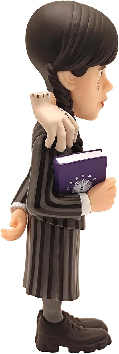 Bandai Minix Wednesday Addams With Thing Model | Collectable Wednesday And Thing Figure From The Wednesday TV Series | Bandai Minix Wednesday Toys Range | Collect Your Favourite Wednesday Figures