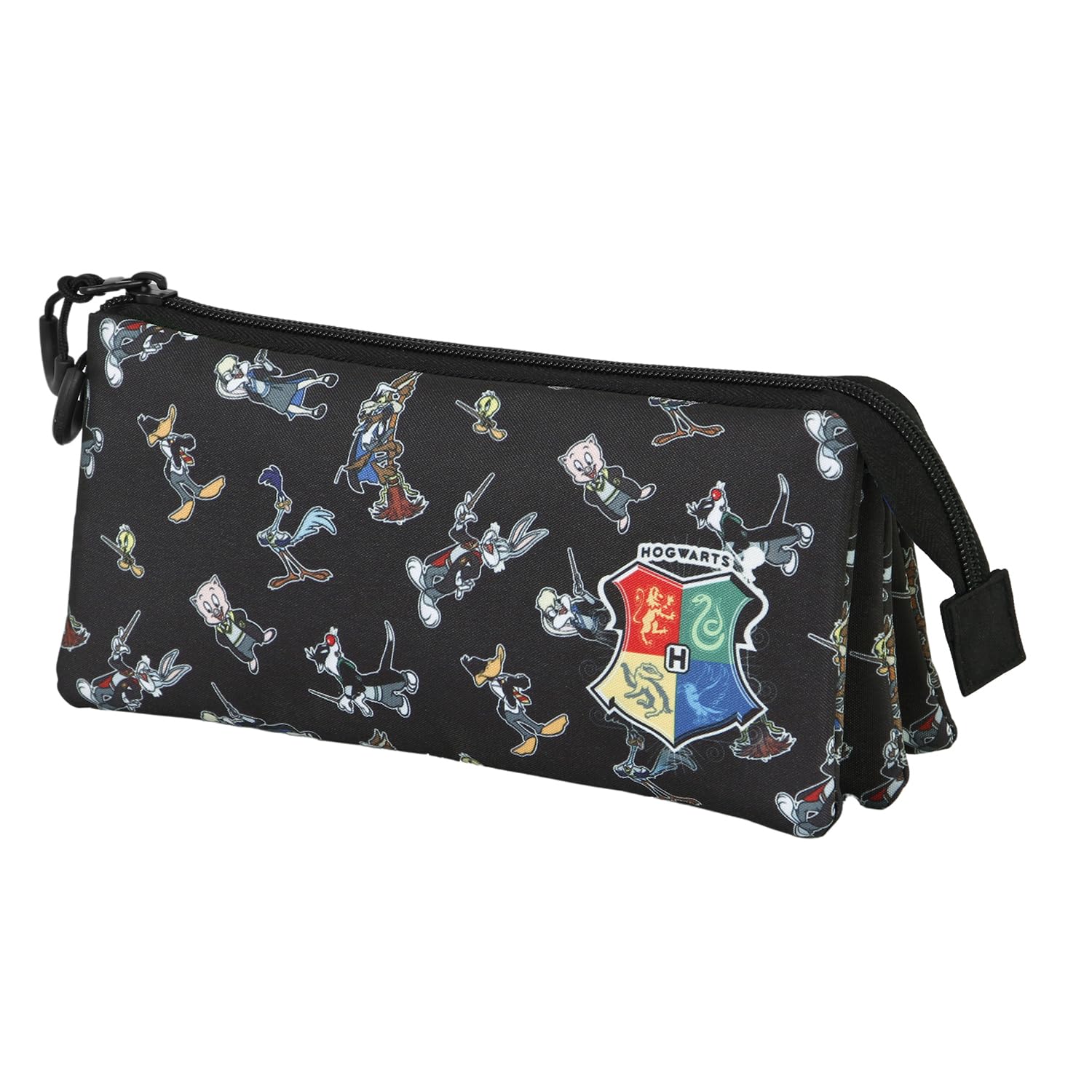 Looney Tunes Harry Tunes-FAN Dreifach Federmäppchen 2.0, Schwarz