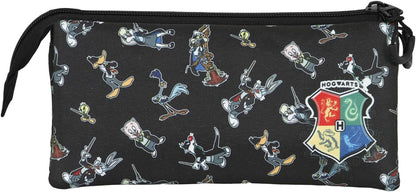 Looney Tunes Harry Tunes-FAN Dreifach Federmäppchen 2.0, Schwarz