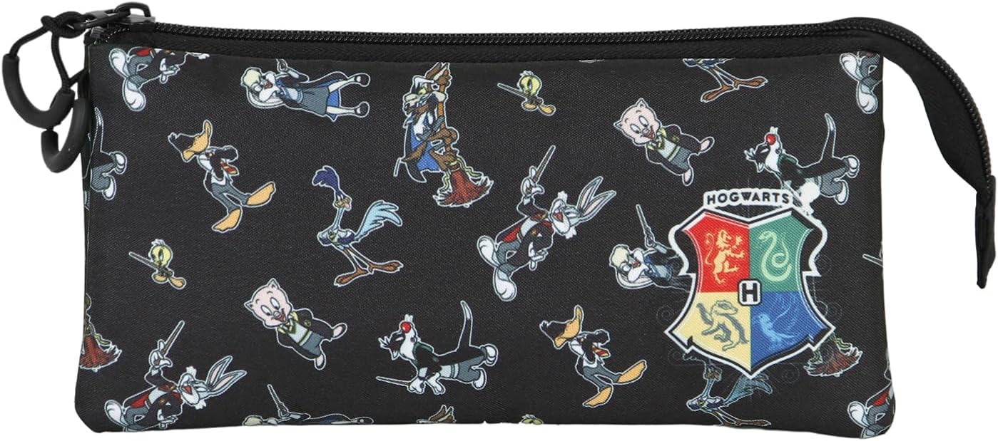 Looney Tunes Harry Tunes-FAN Dreifach Federmäppchen 2.0, Schwarz
