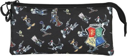 Looney Tunes Harry Tunes-FAN Dreifach Federmäppchen 2.0, Schwarz