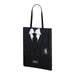 Wednesday Mercoledì Uniform-Borsa della Spesa Shopping Bag, Nero, 34 x 40 cm