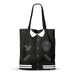 Wednesday Miércoles Varsity-Bolsa de la Compra Shopping Bag, Negro, 34 x 40 cm